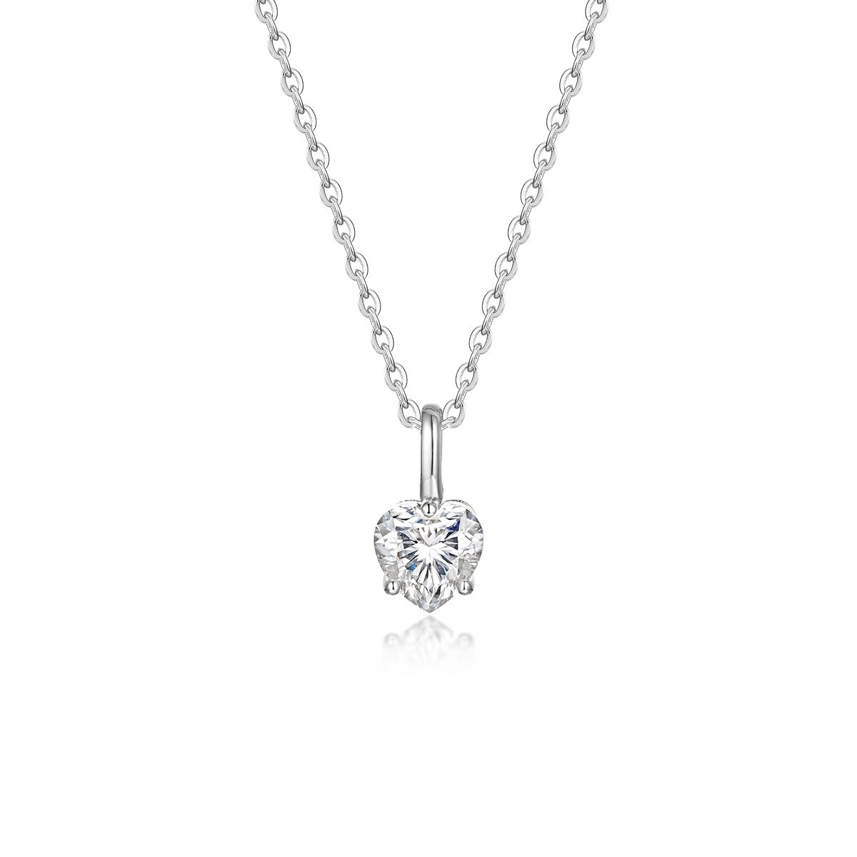 Laurance Aura ketting, 925 zilver, goud verguld met lab-grown moissaniet