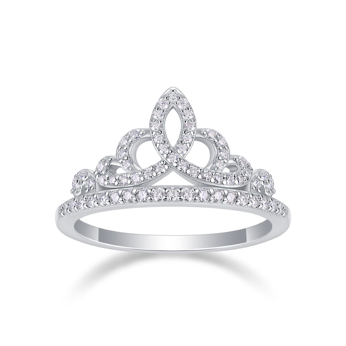 Laurance Princesse ring, 925 zilver met lab-grown moissaniet