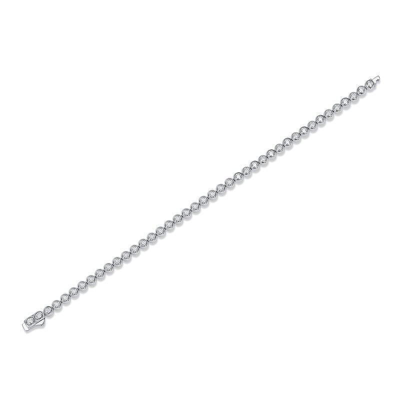 Laurance Rivière armband, 925 zilver met lab-grown moissaniet